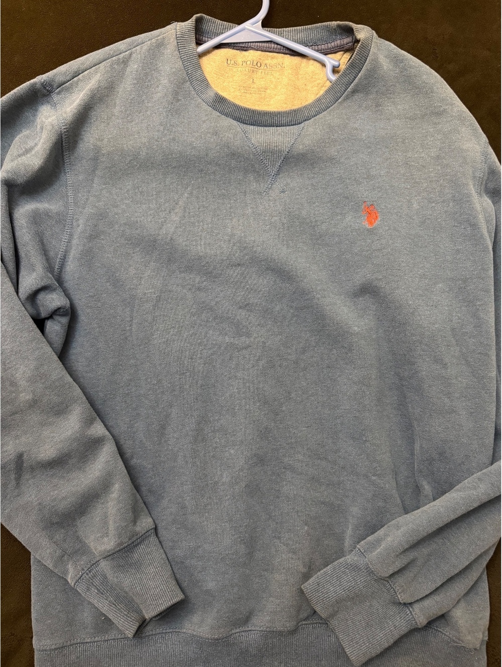 U.S. Polo Assn. Luxury Feel Blue Crewneck Sweatshirt Size L